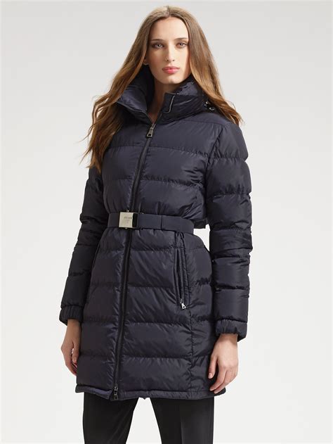 prada padded jacket women's|Prada winter jacket for women.